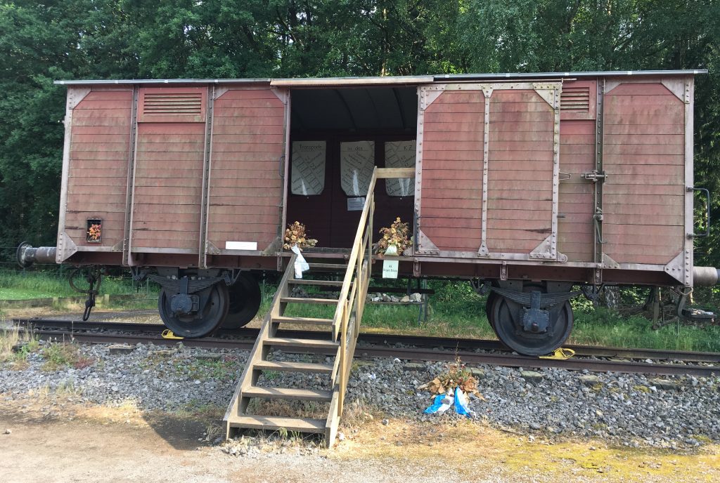 cattle car used to transport Jews